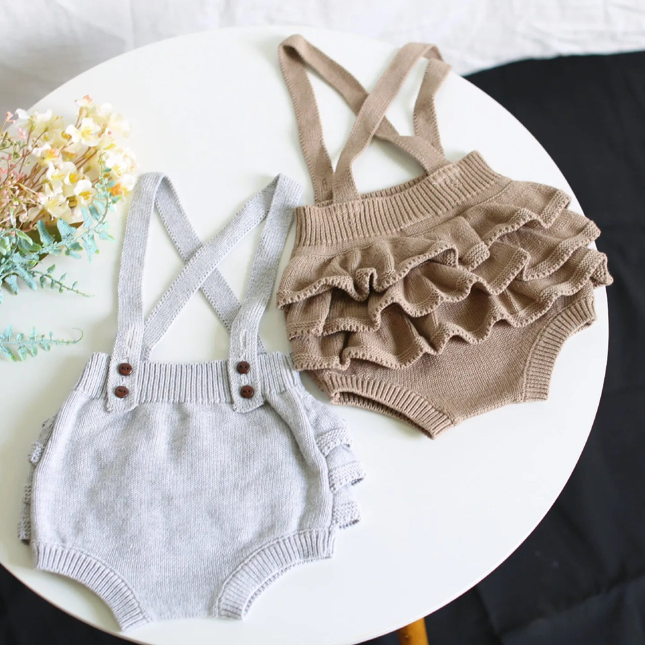 Mini Fashion - Søt strikket baby-omper