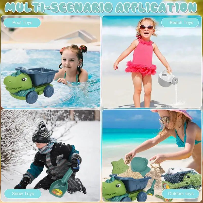 Beach Dino Set – Bygg slottet ditt - Dinotruck-stranden