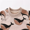Mini Fashion - Genser med hvaltrykk - Herlig genser for barn