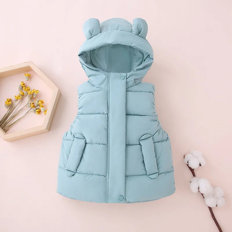 Mini Fashion - Varm og moteriktig - Boblevest med hette