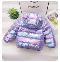 Thumbnail for CuddleCoat – Tykk vattert jakke med bjørnehette