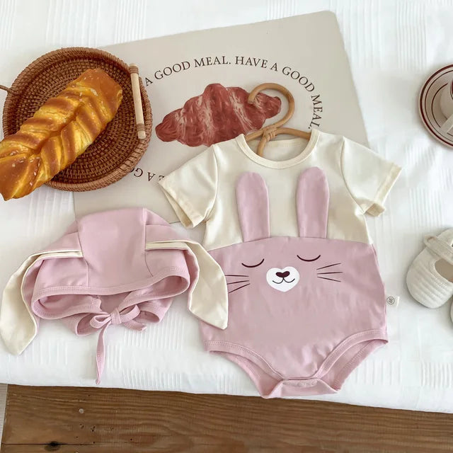 Mini Fashion - Komfortabel bomullsdrakt - søtt kanindesign