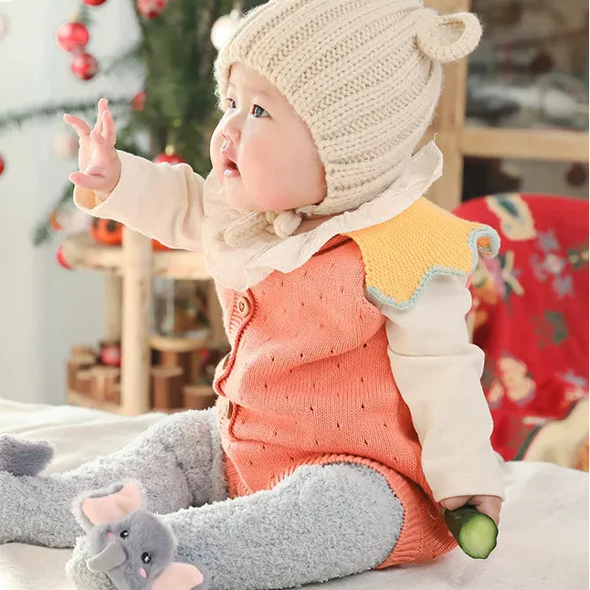Mini Fashion - Ekstra varme - lange babysokker
