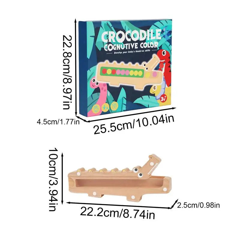 Crocodile Colour Game - Fargeleggingsspill - Utvikler ferdigheter