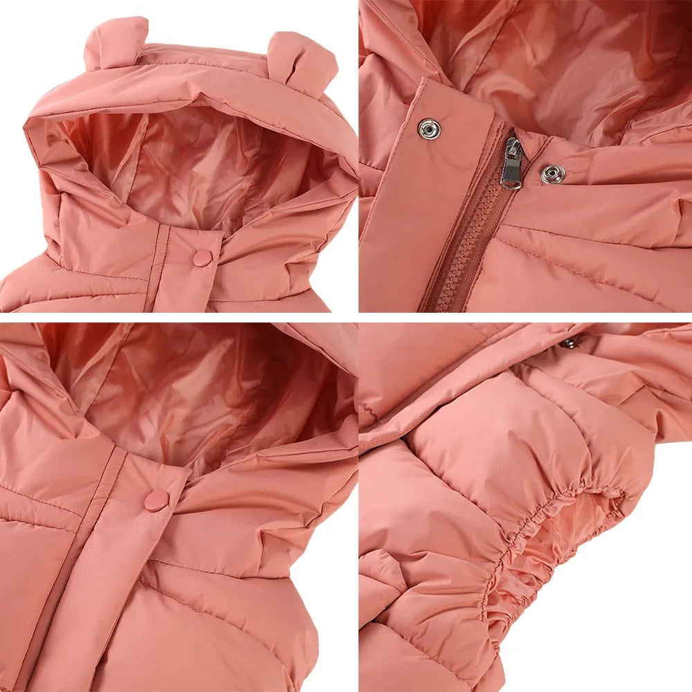 Mini Fashion - Varm og moteriktig - Boblevest med hette