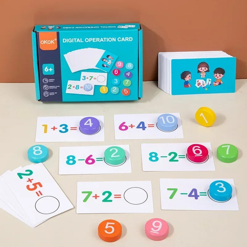 Math Tokens - Telle og Regne - Mattekort til barn