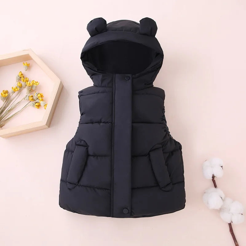 Mini Fashion - Varm og moteriktig - Boblevest med hette