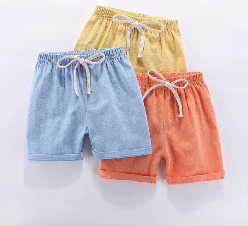 Mini Fashion - Hurtigtørkende materialer - Short i bomull og lin