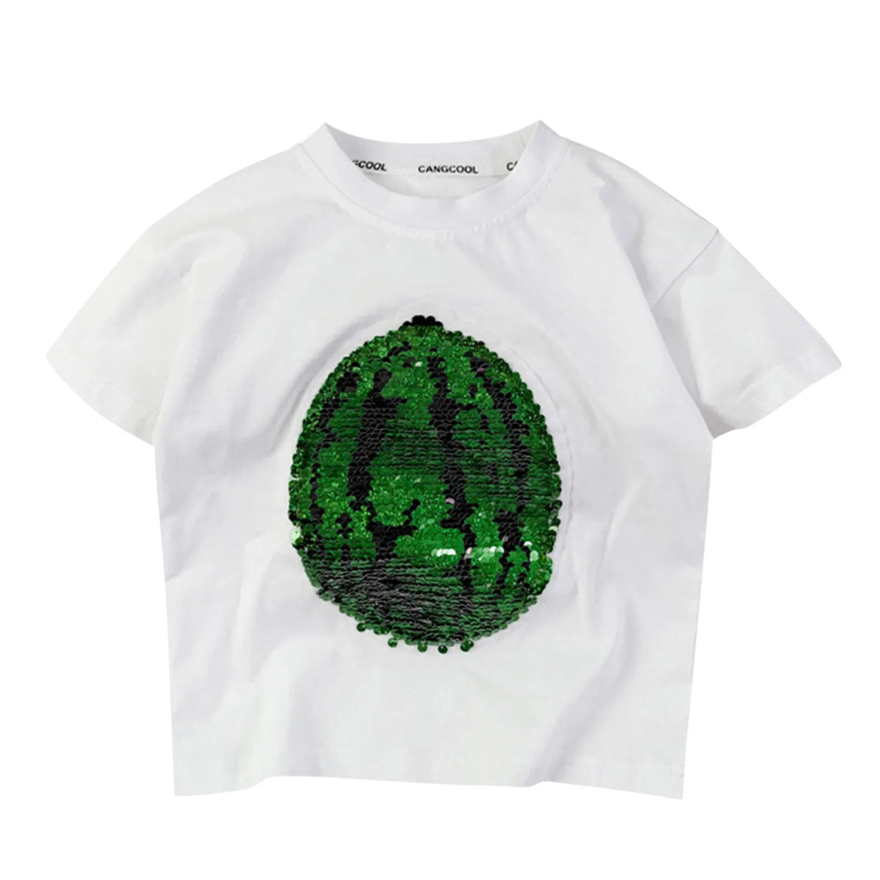 Mini Fashion - Flott tosidig paljettmotiv - T-skjorte med vannmelon