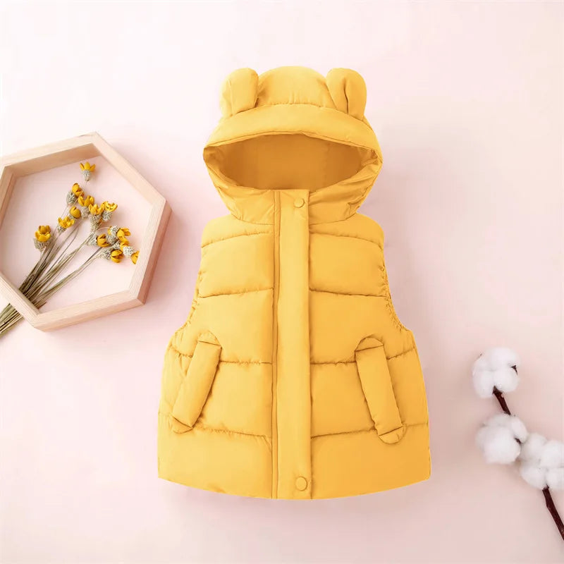 Mini Fashion - Varm og moteriktig - Boblevest med hette