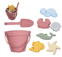 Thumbnail for Silicone Beach Set - Strandbøtte til sandeventyr - Silikonsett til stranden