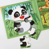 Thumbnail for Magnetic Puzzle Book – Dyrevenner moro – Magnetisk puslespillbok