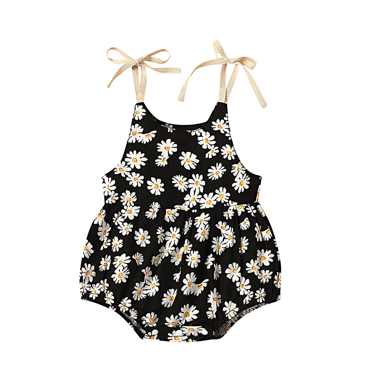 Mini Fashion - Blomstrete babyromper - sommerdrakt til baby