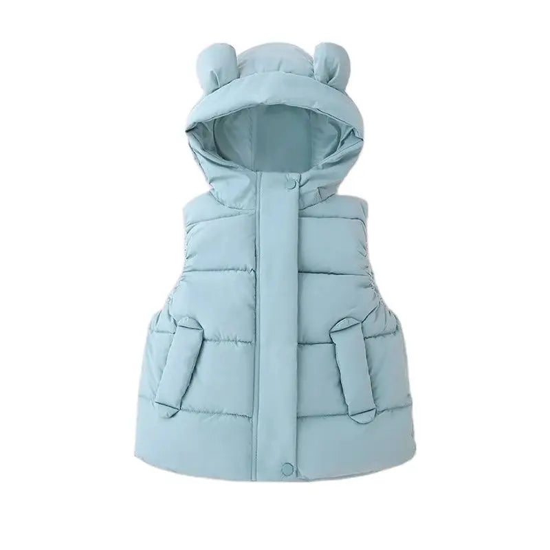 Mini Fashion - Varm og moteriktig - Boblevest med hette