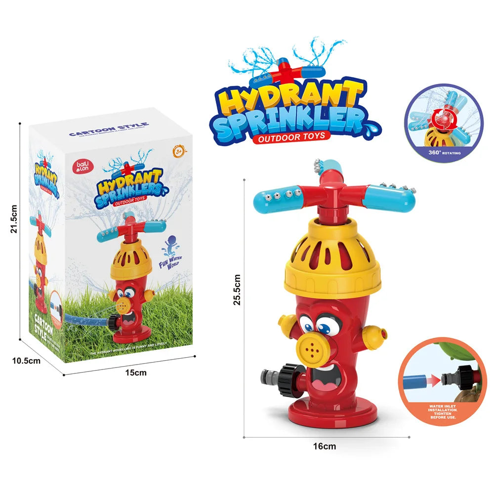 Cartoon Hydrant - Vannfest i hagen - Lekfull fontene