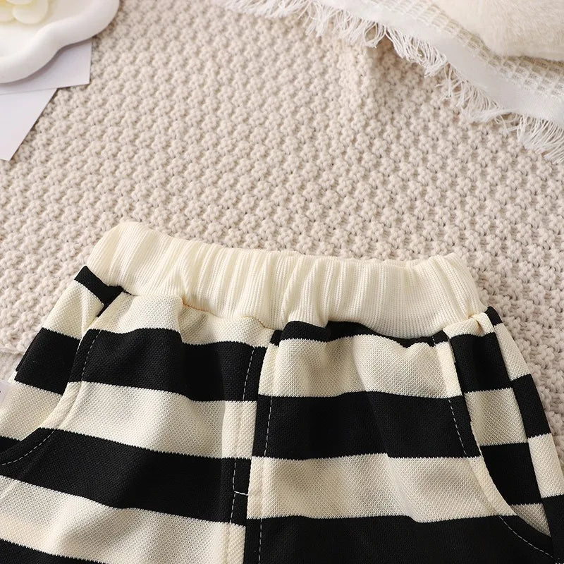 Mini Fashion - Stripete moro - Sommersett i bomull