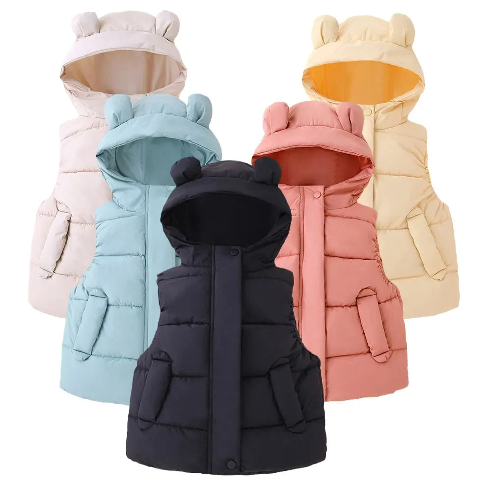 Mini Fashion - Varm og moteriktig - Boblevest med hette