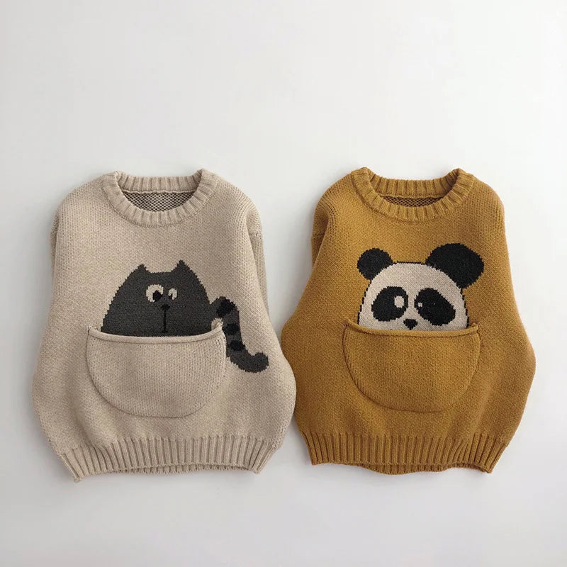 Mini Fashion - Søt genser med kult dyremotiv - Myk og deilig