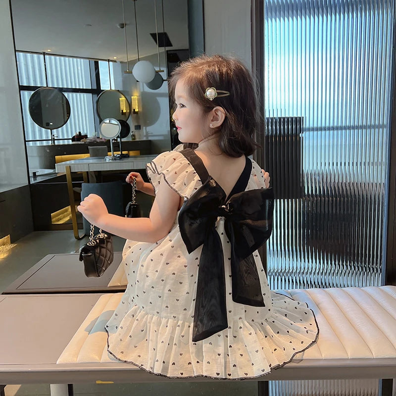 Mini Fashion - Supersøt kjole - Sommerkjole med hjerter