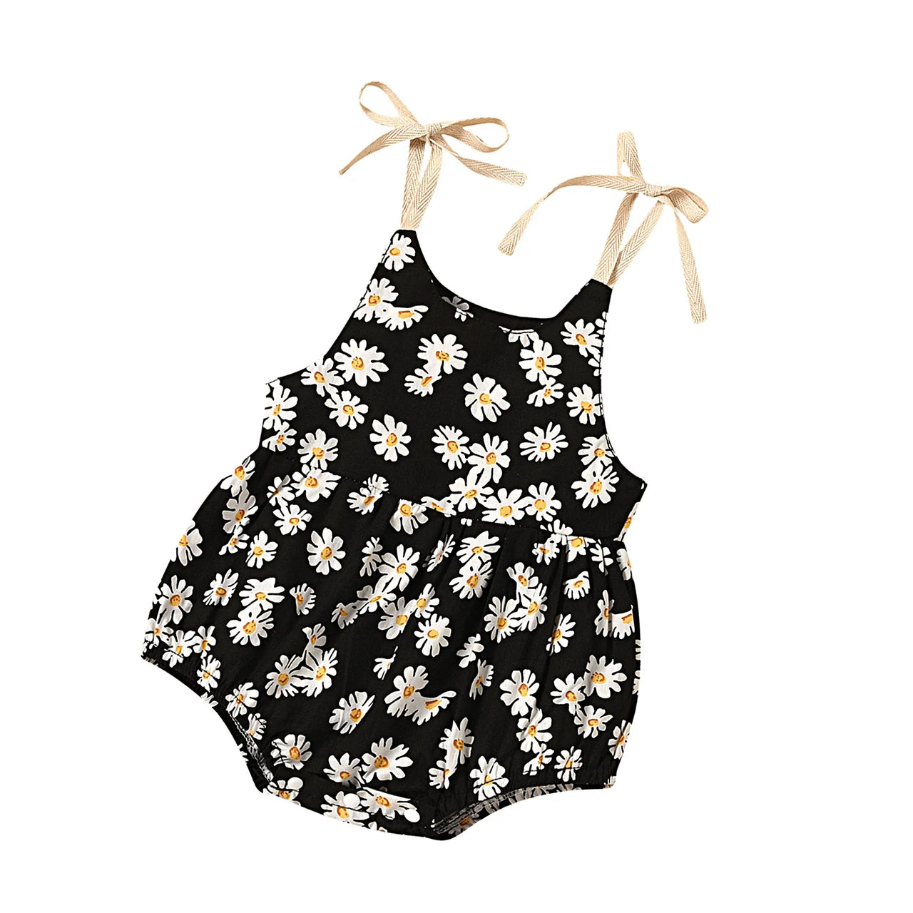 Mini Fashion - Blomstrete babyromper - sommerdrakt til baby