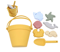 Thumbnail for Silicone Beach Set - Strandbøtte til sandeventyr - Silikonsett til stranden