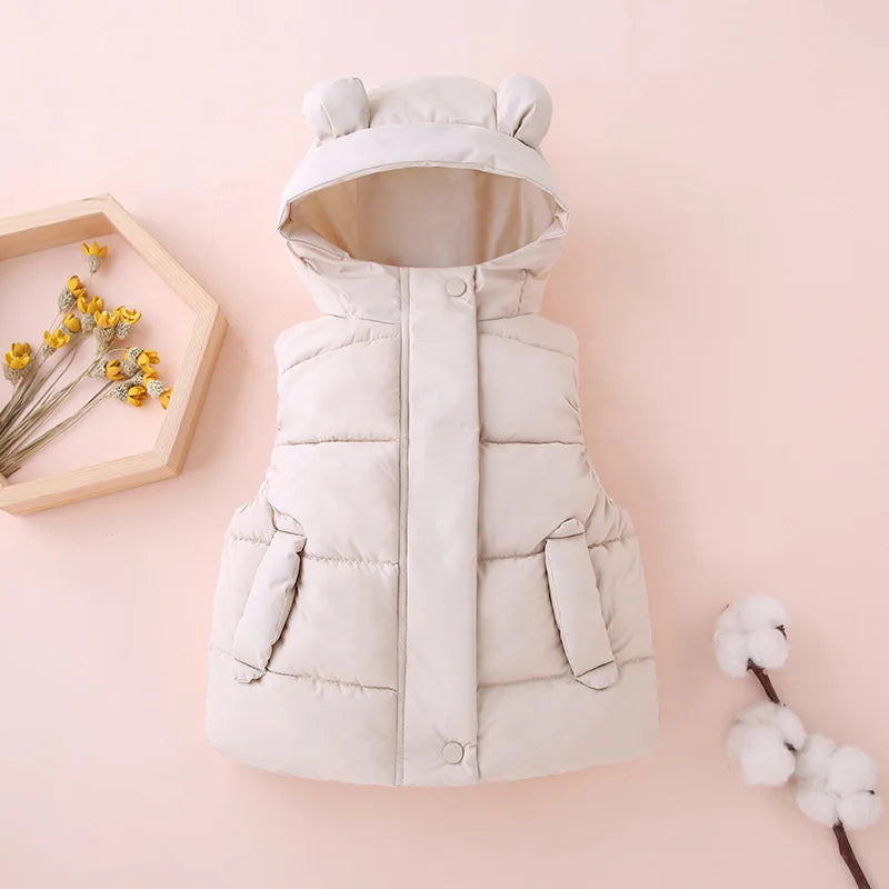 Mini Fashion - Varm og moteriktig - Boblevest med hette
