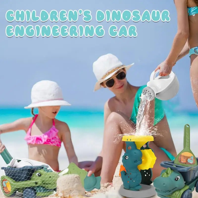 Beach Dino Set – Bygg slottet ditt - Dinotruck-stranden