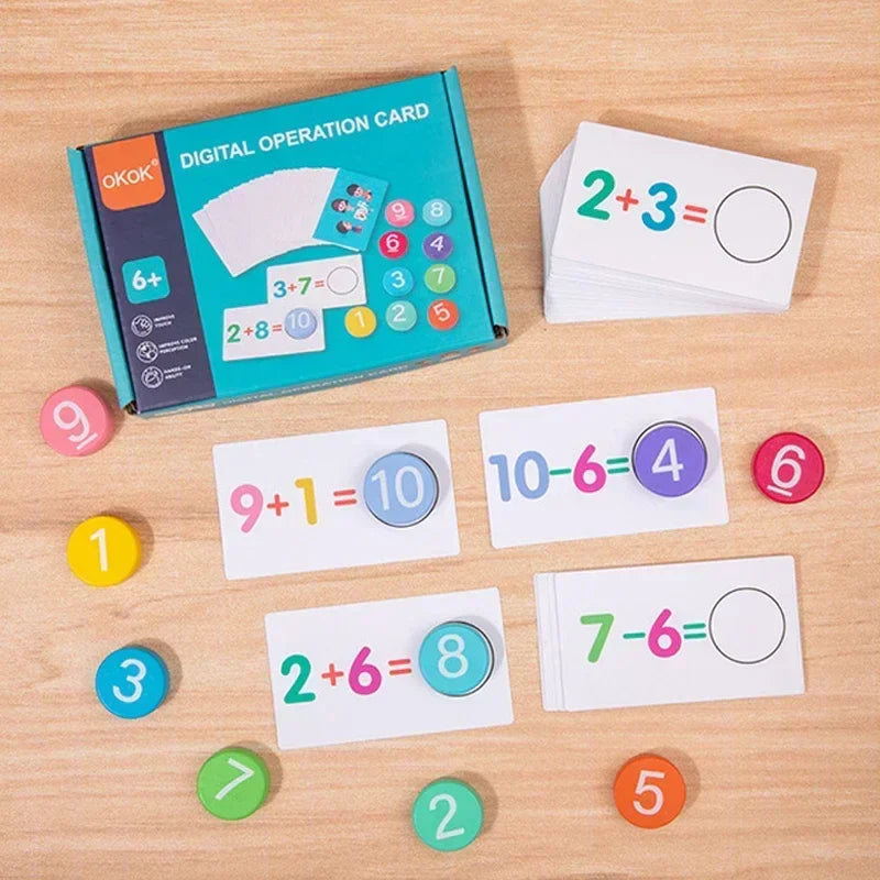 Math Tokens - Telle og Regne - Mattekort til barn