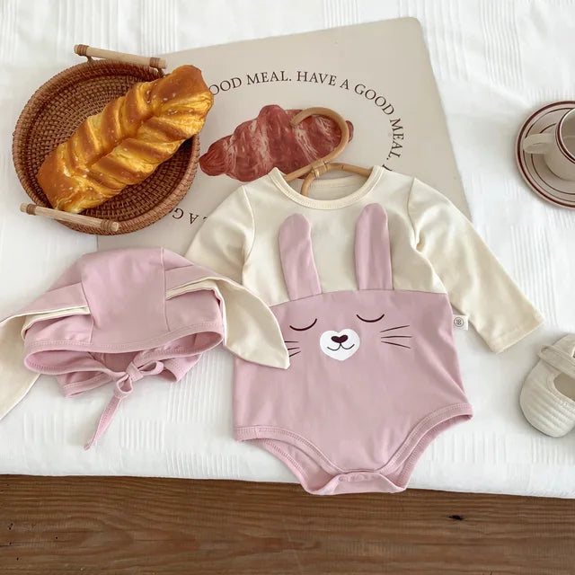 Mini Fashion - Komfortabel bomullsdrakt - søtt kanindesign