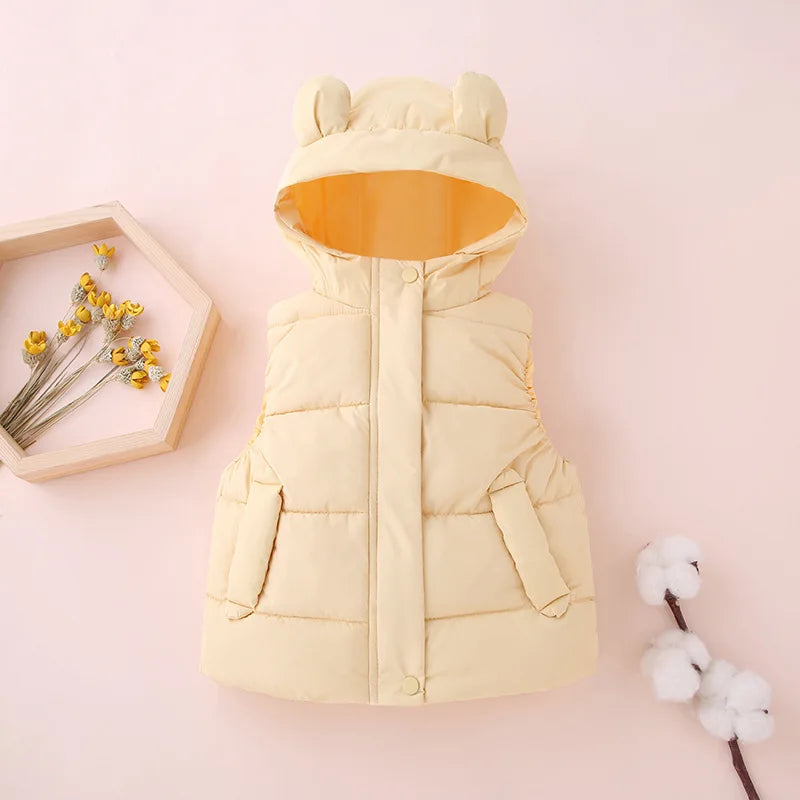 Mini Fashion - Varm og moteriktig - Boblevest med hette