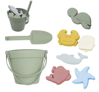 Thumbnail for Silicone Beach Set - Strandbøtte til sandeventyr - Silikonsett til stranden