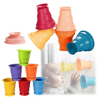 Thumbnail for Rainbow Stacker Cups - Regnbuemoro - Stablegøy