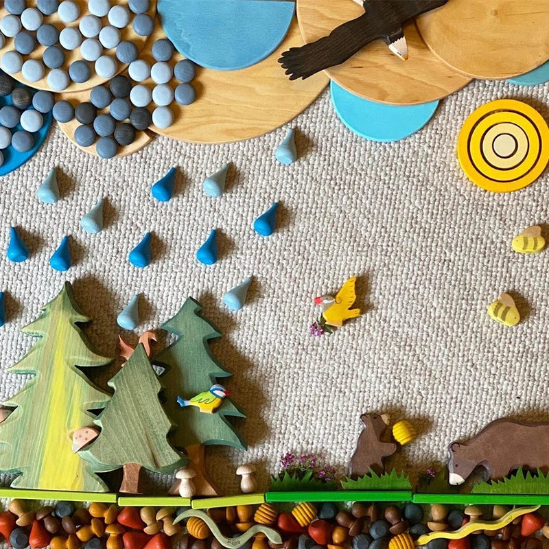 Rainbow Blocks™ – Kreativ fargeleggingsmoro – Fargeleggingsspill i tre