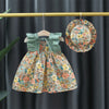 Mini Fashion - Søtt blomsterdesign - Kjole med matchende hatt