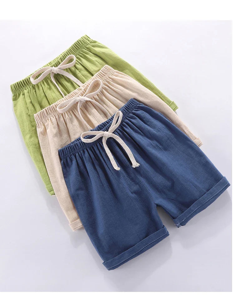 Mini Fashion - Hurtigtørkende materialer - Short i bomull og lin