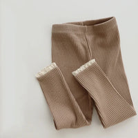 Thumbnail for Mini Fashion - Myk og komfortabel - Leggings i ribbestrikk