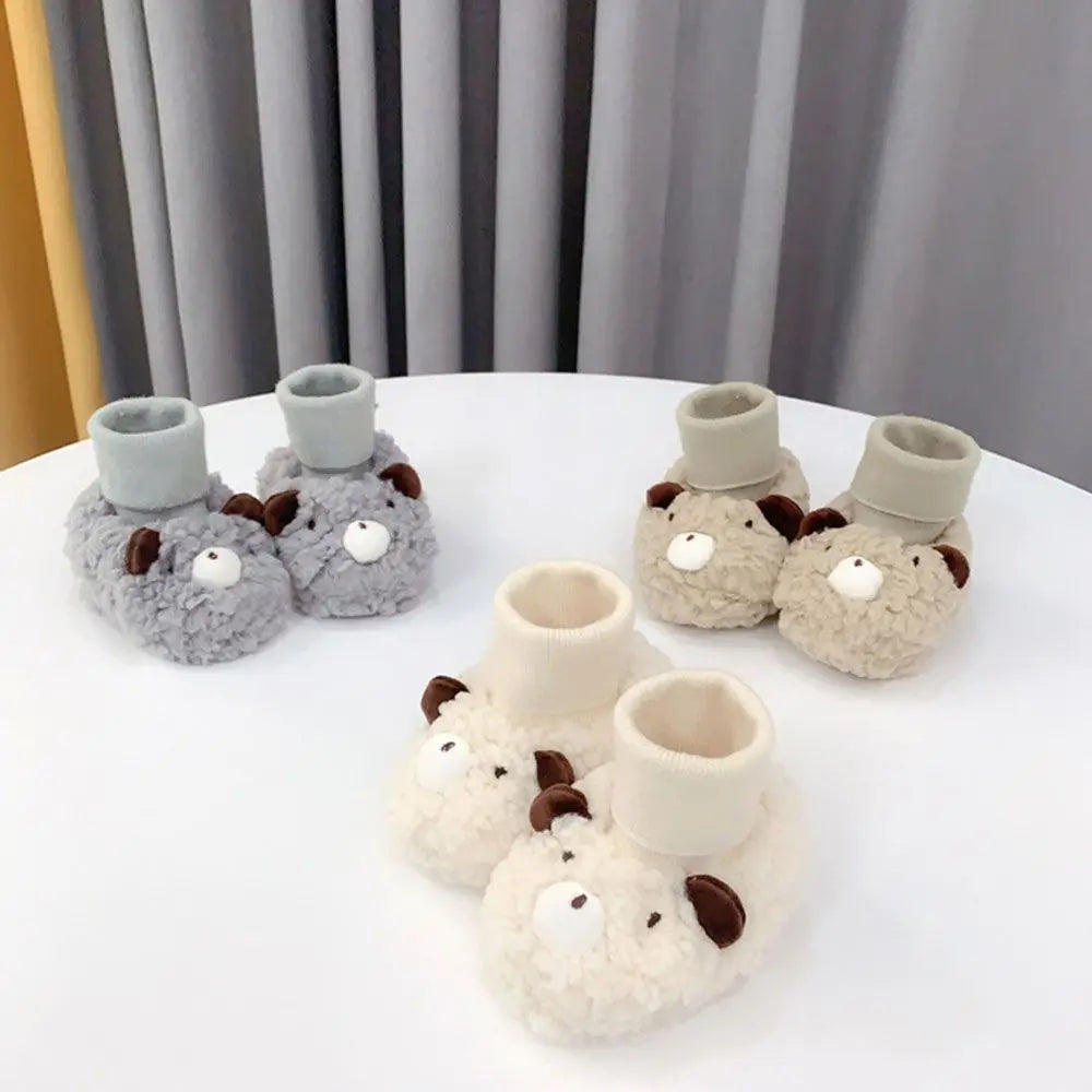 Mini Fashion - Søte bjørnemotiv - Babysko