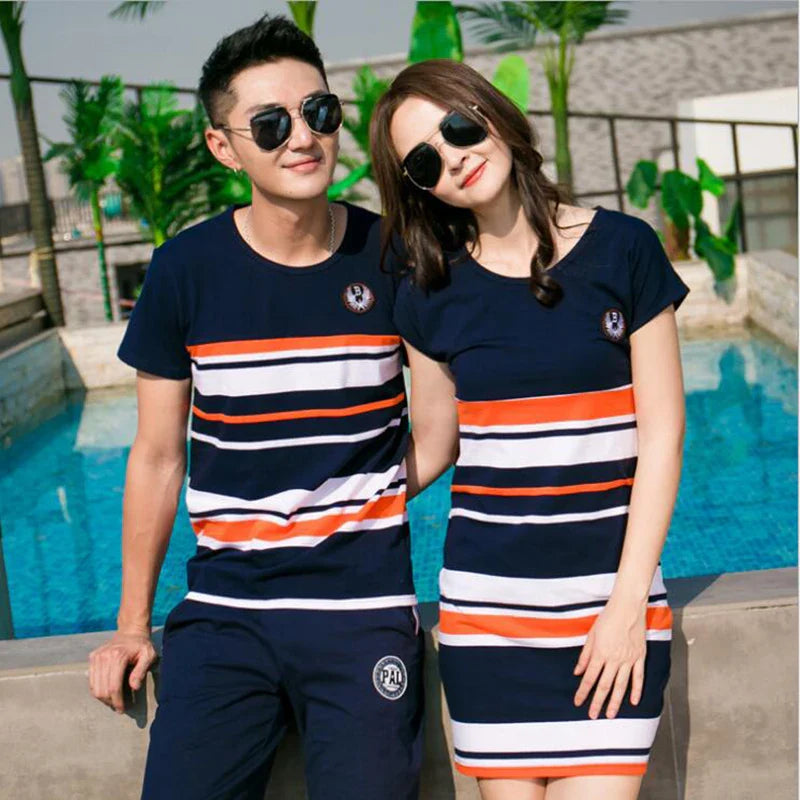 Mini Fashion - Matchende familie - Stripete familiesett