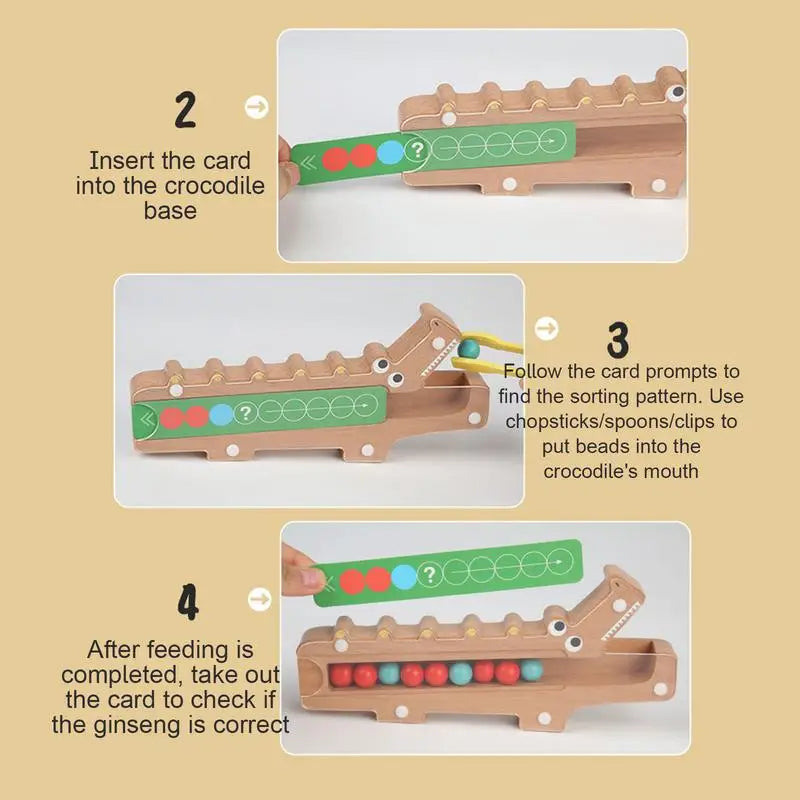 Crocodile Colour Game - Fargeleggingsspill - Utvikler ferdigheter