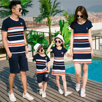 Thumbnail for Mini Fashion - Matchende familie - Stripete familiesett