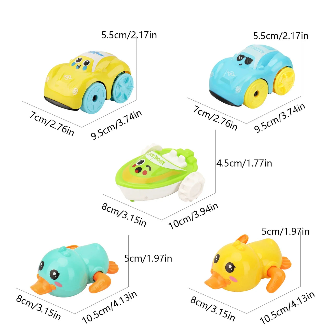Bath Buddies - Badeleker for barn - opptrekkbar leke