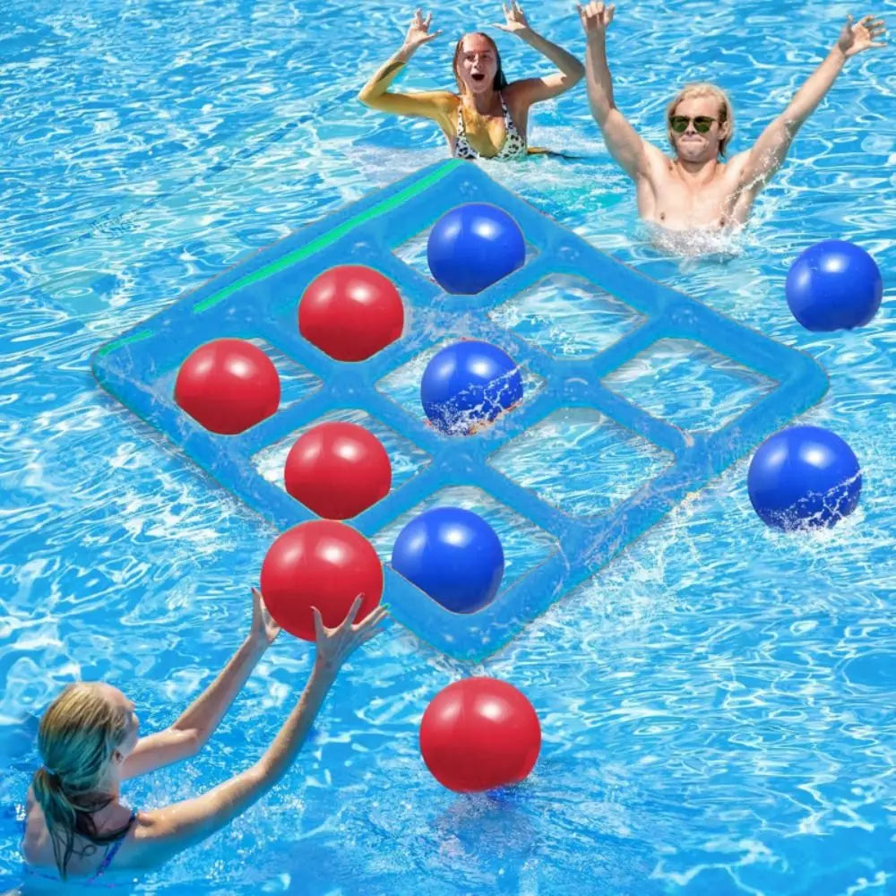 Pool Tic Tac Toe – Fargerikt og morsomt - Pool-lekesett med fire på rad