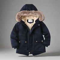 Thumbnail for CozyTrend – Elegant og varm – Parka vinterjakke med pelskrage