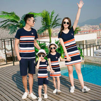 Thumbnail for Mini Fashion - Matchende familie - Stripete familiesett