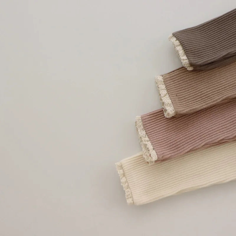Mini Fashion - Myk og komfortabel - Leggings i ribbestrikk