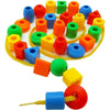 Rainbow Lacing Beads – Fremmer finmotorikken - Regnbueperler med tråd