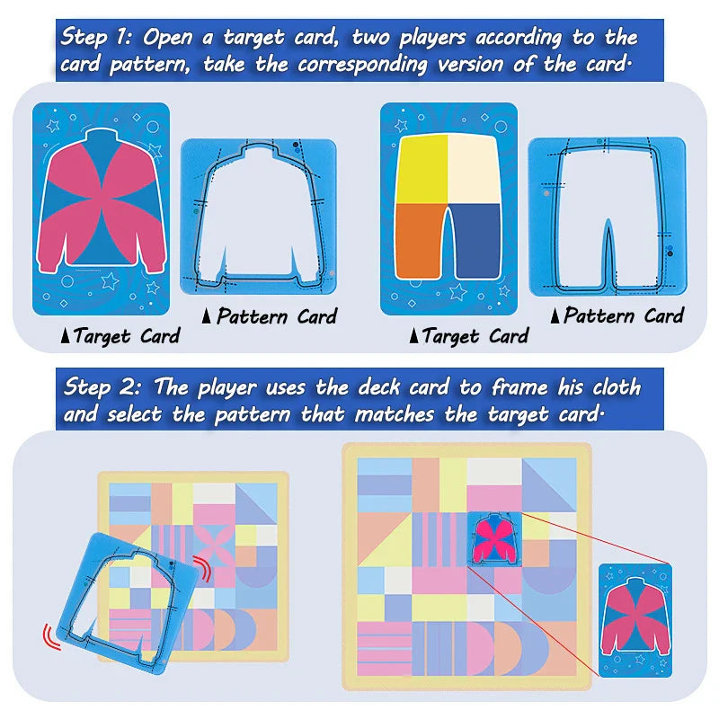 Tailor Master – Tren hånd- og øyekoordinasjon – Skreddersydd kortspill