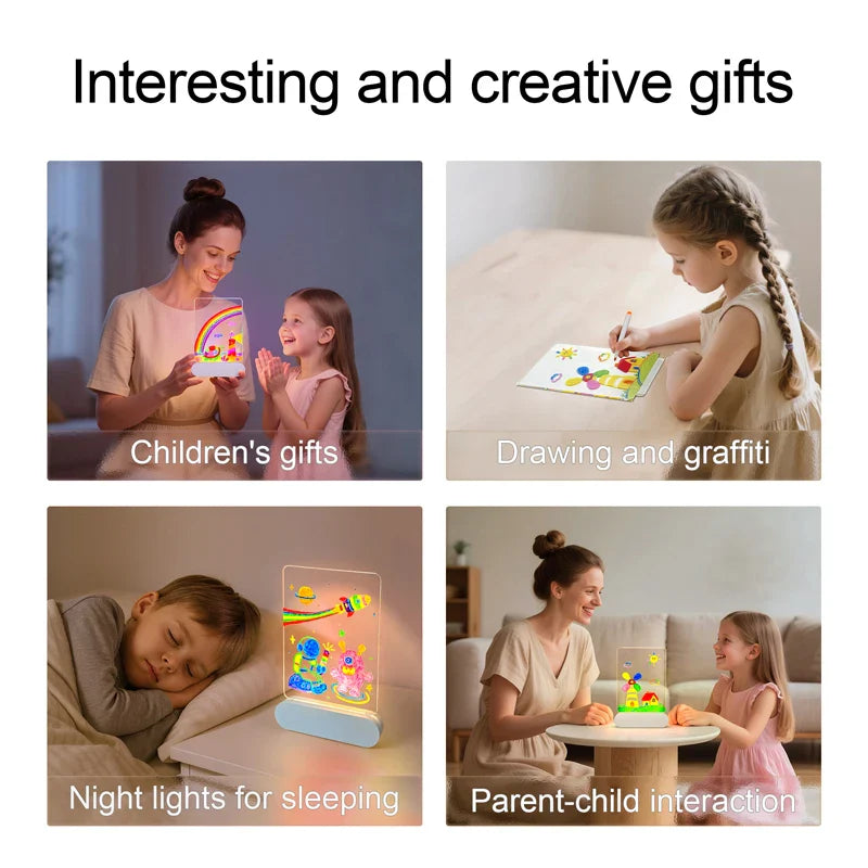 DrawingLight - Verlichte Fantasieën - Tegnebrett med LED