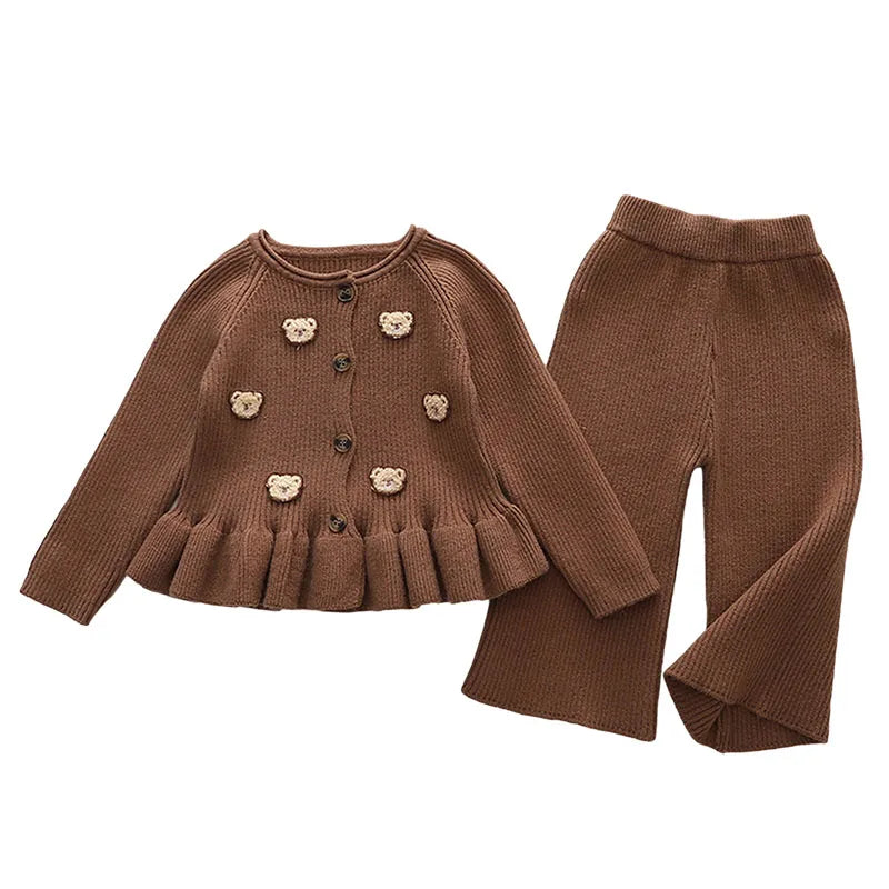 Mini Fashion - To-delt vintersett med bjørner