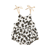 Thumbnail for Mini Fashion - Blomstrete babyromper - sommerdrakt til baby